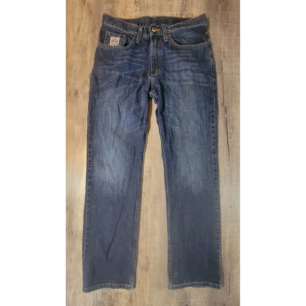 Cinch Mens Straight Leg Jeans 30x30 Dark Wash Blue Denim MB98034 006 Stretch